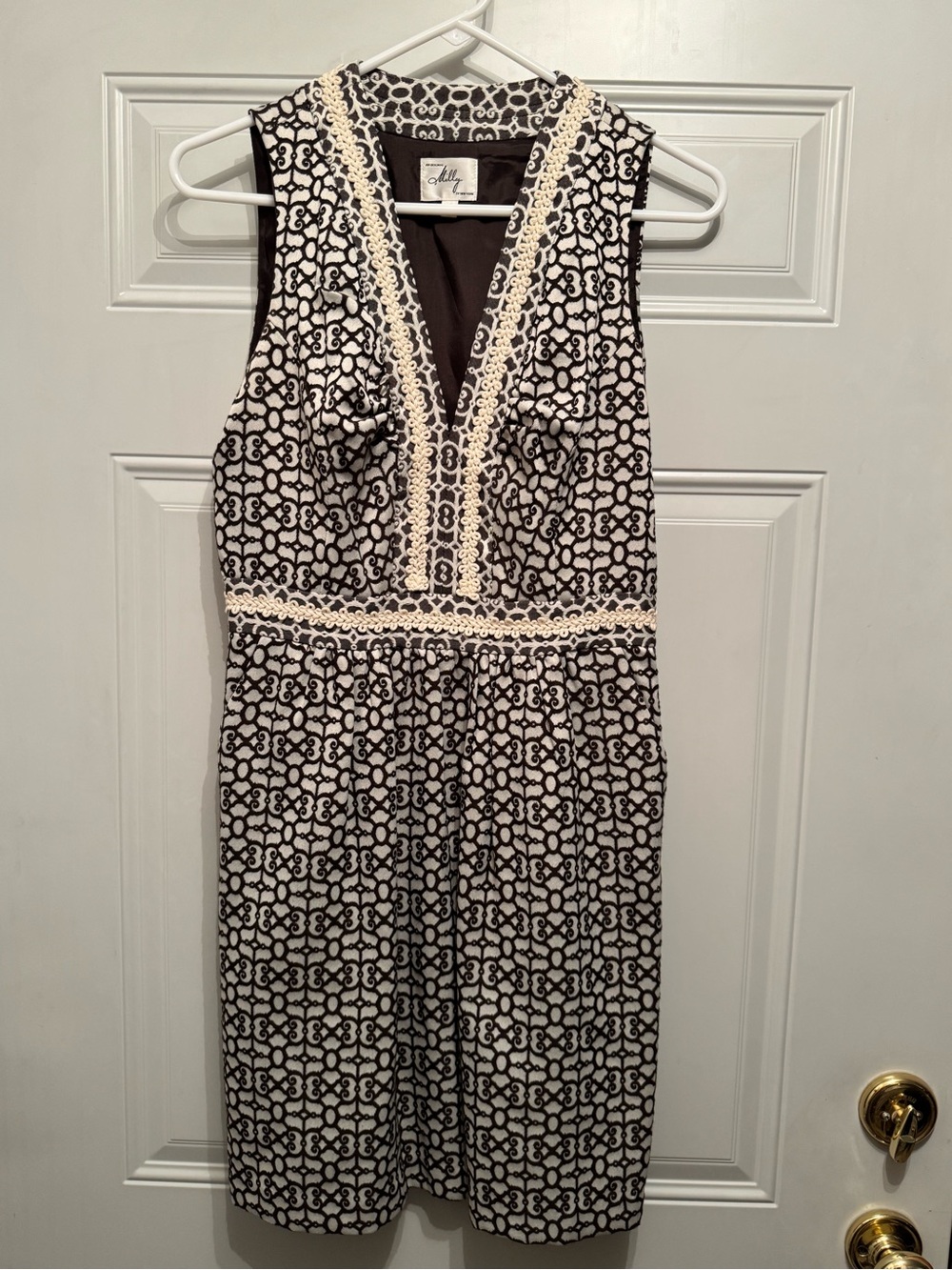 Milly of New York an original dress Brown  cream size 6